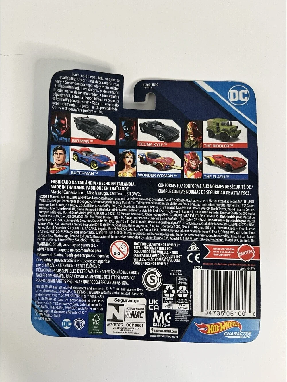 Hot Wheels DC Wonder Woman Character Cars 1:64 Die-cast Model Toy Car NIP 2022